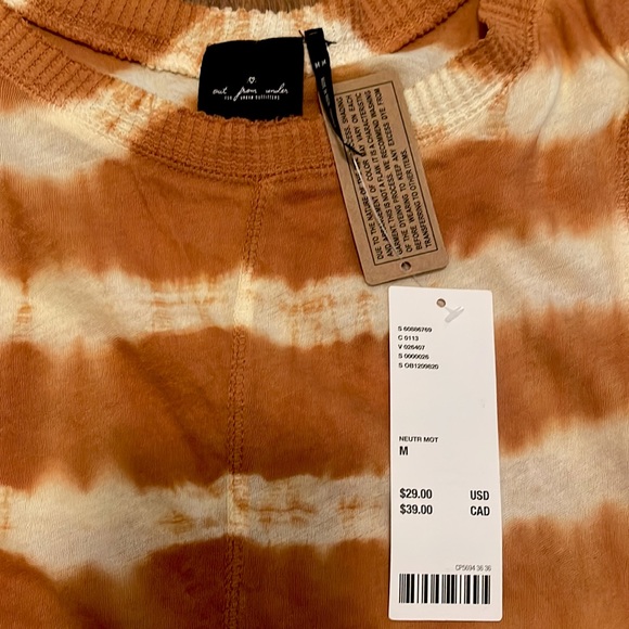 Brand new Urban Outfitters size medium burnt orange/brown tie dye cropped tank! - Picture 3 of 3